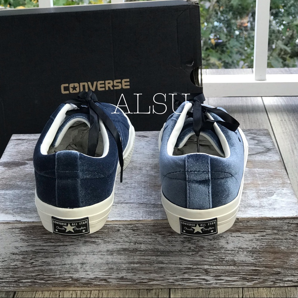 NWT Converse One Star OX Navy Egret J/W AUTHENTIC - Picture 4 of 7